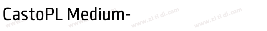 CastoPL Medium字体转换
